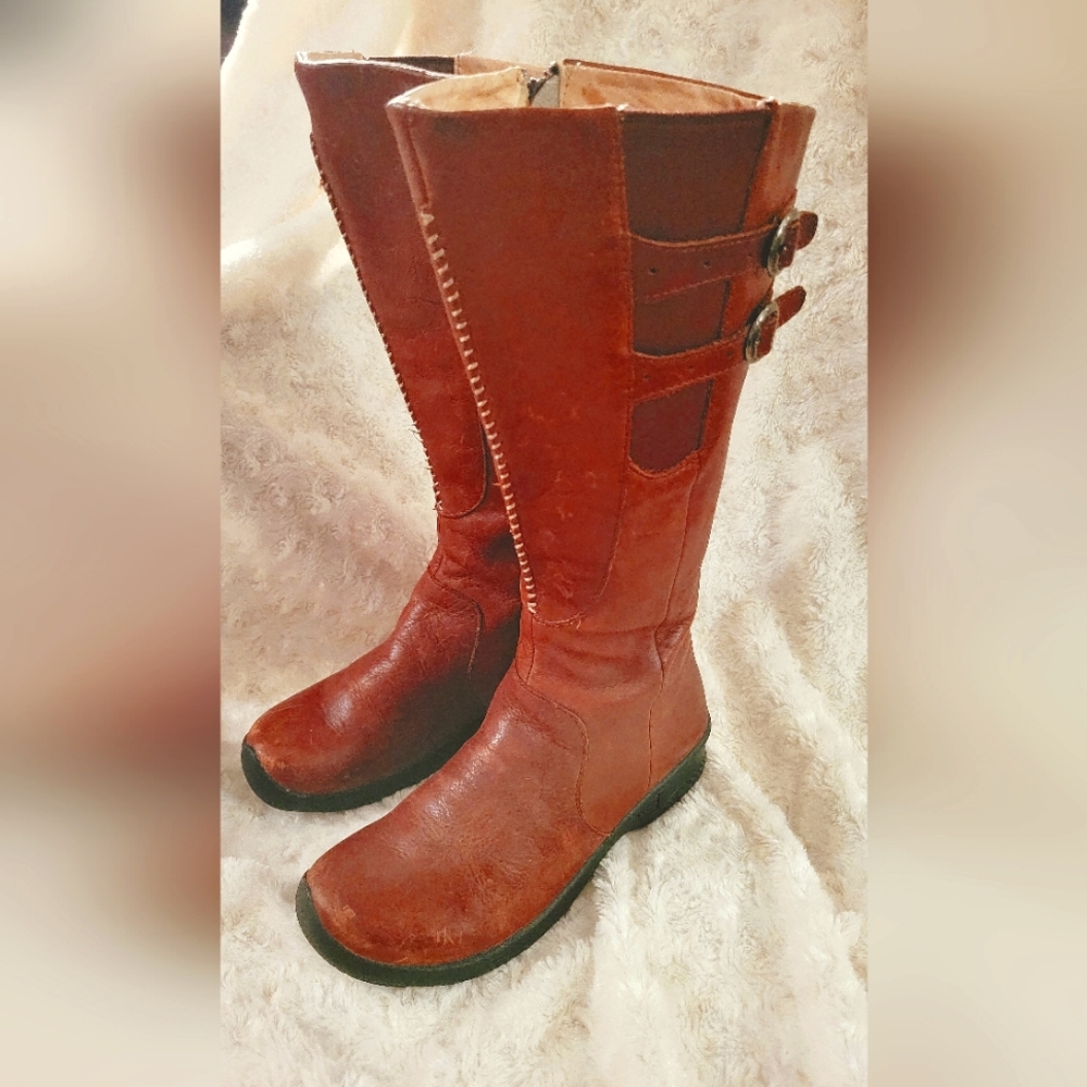 KEEN riding boots women's brown 6.5 USA great condition